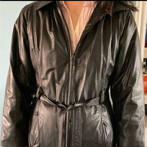 KC Collection Leather Jacket Size Large